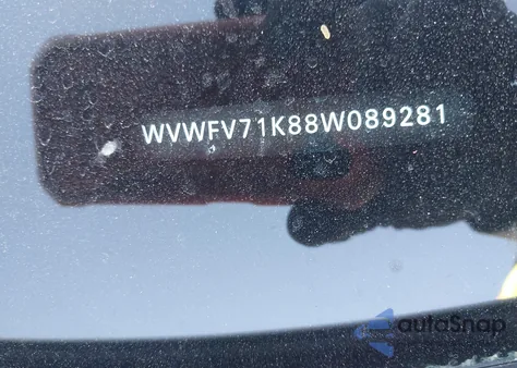 2008 Volkswagen Gti 2-Door from USA, damaged, VIN WVWFV71K88W089281